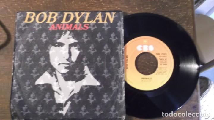 Discos de vinilo: Single de Bod Dylan. Animals - Foto 1