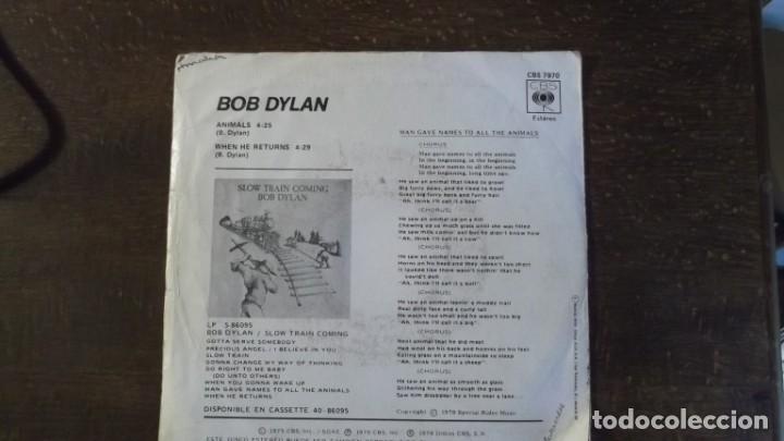 Discos de vinilo: Single de Bod Dylan. Animals - Foto 2