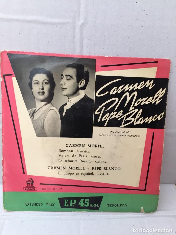 Discos de vinilo: Carmen Morell Pepe Blanco Bomb&oacute;n - Foto 1