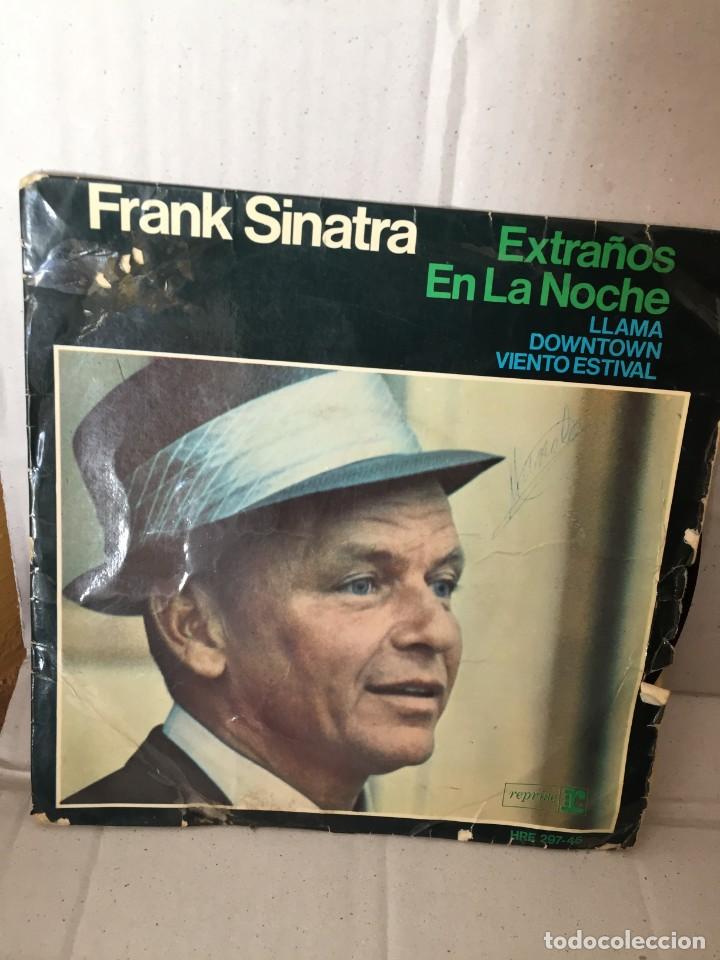 Discos de vinilo: Frank Sinatra Extra&ntilde;os en la noche - Foto 1
