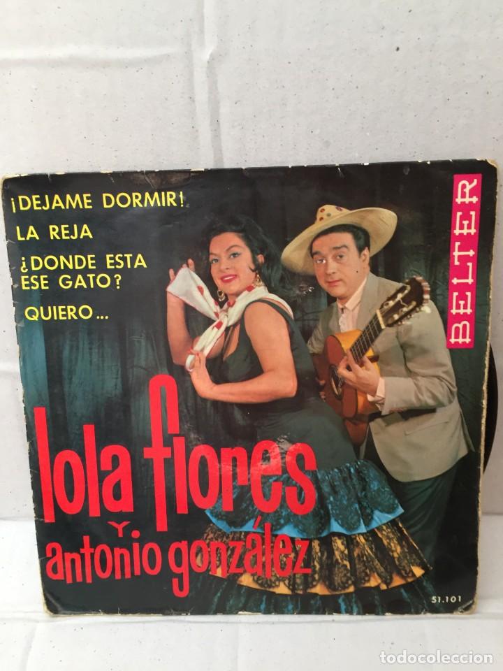 Discos de vinilo: Lola Flores y Antonio Gonz&aacute;lez - Foto 1