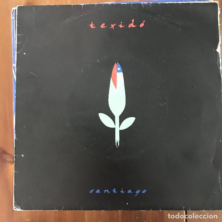 Discos de vinilo: TEXID&Oacute; - SANTIAGO (VERSI&Oacute;N NORMAL) / THE DEVIL - SINGLE TWINS 1989 - Foto 1