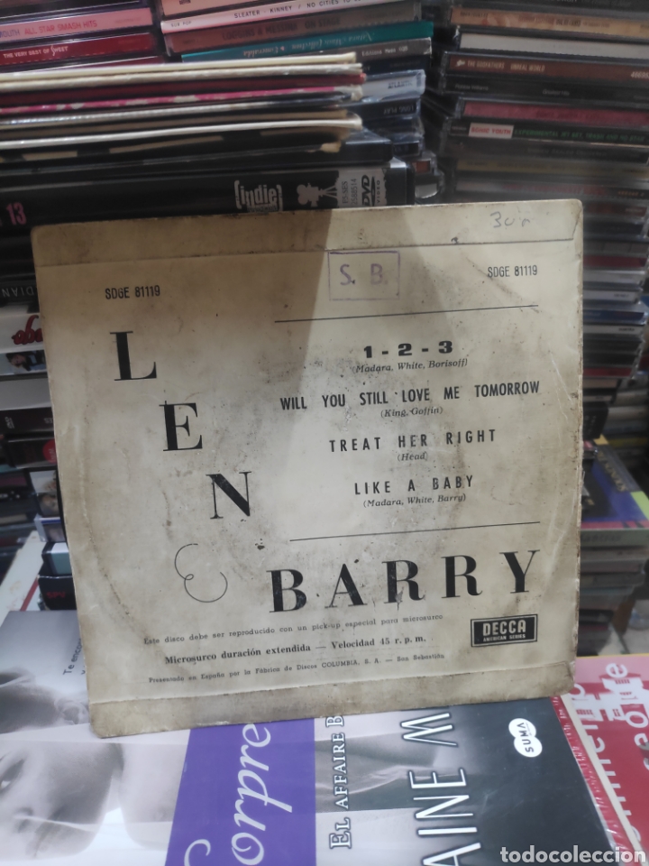 Discos de vinilo: Len Barry 1 2 3 - Foto 2