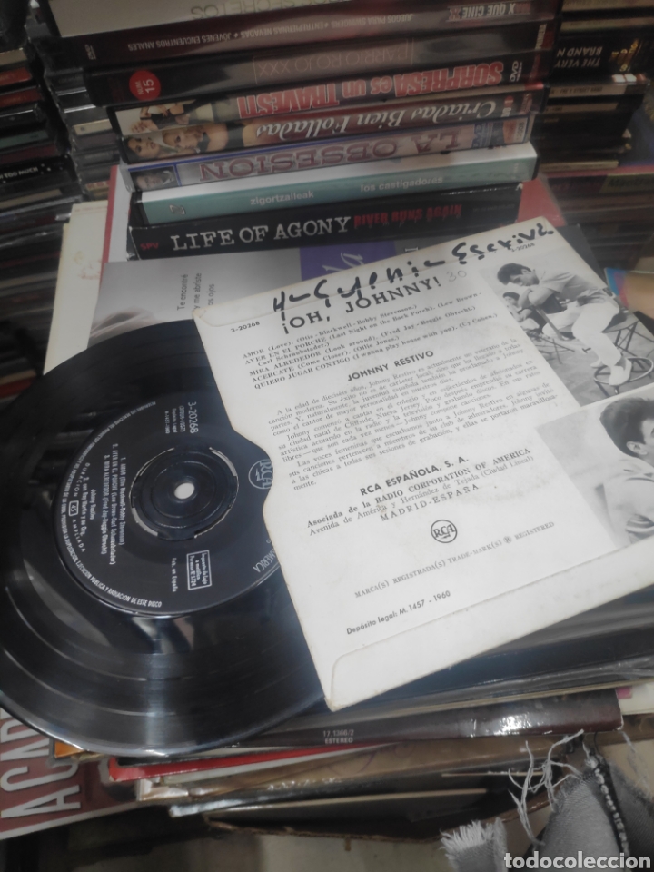 Discos de vinilo: Oh Johnny Johnny restivo - Foto 2
