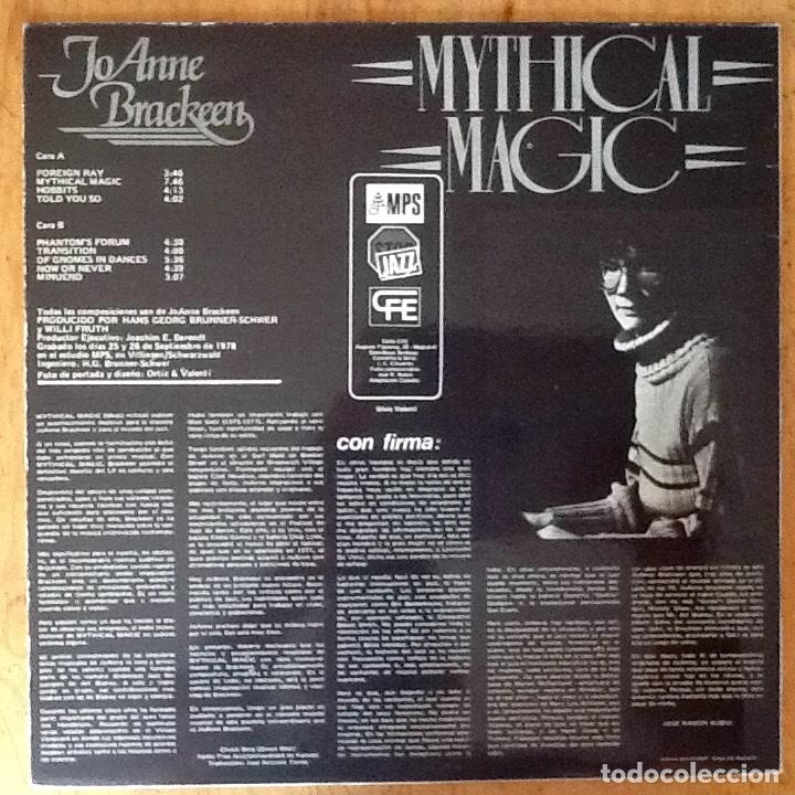 Discos de vinilo: JOANNE BRACKEEN : MYTICAL MAGIC [MPS - ESP 1981] LP - Foto 2