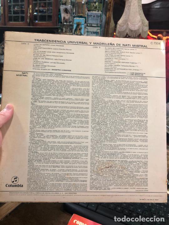 Discos de vinilo: LP NATI MISTRAL - Foto 2