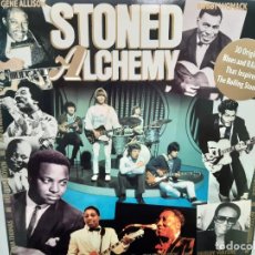 Disques de vinyle: STONED ALCHEMY- UK 2 LP 1989- 30 ORIGINAL BLUES AND R&B THAT INSPIRED THE ROLLING STONES.. Lote 214908421