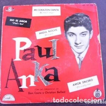 Discos de vinilo: Paul Anka Mi coraz&oacute;n canta EP 1959 - Foto 1
