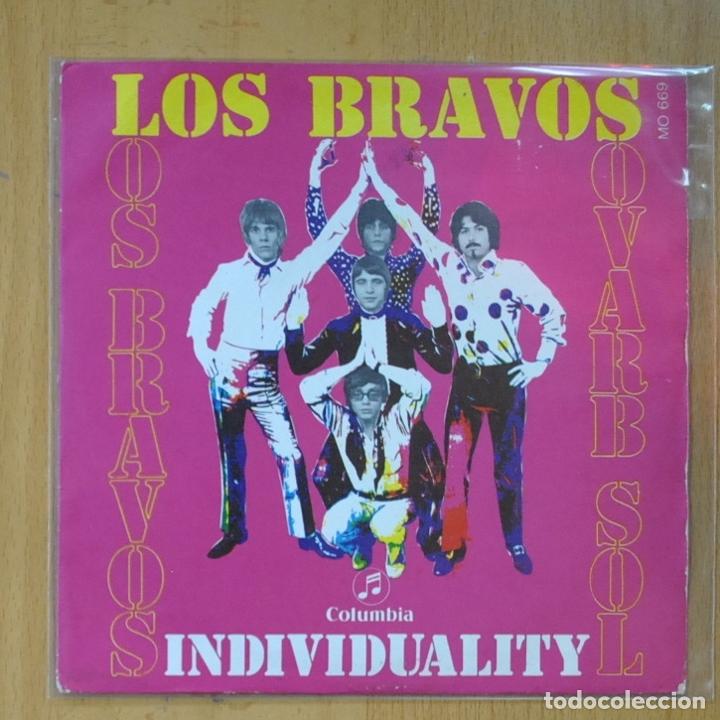 Discos de vinilo: LOS BRAVOS - INDIVIDUALITY / VIVE LA VIDA - SINGLE - Foto 1