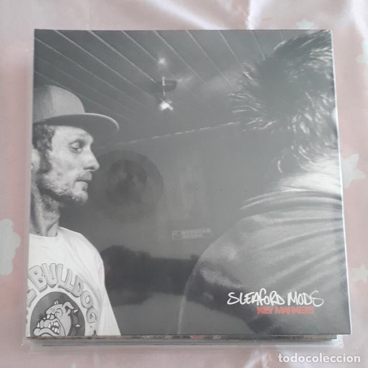 Discos de vinilo: LP SLEAFORD MODS: KEY MARKETS 2015 HARBINGER150 - Foto 1
