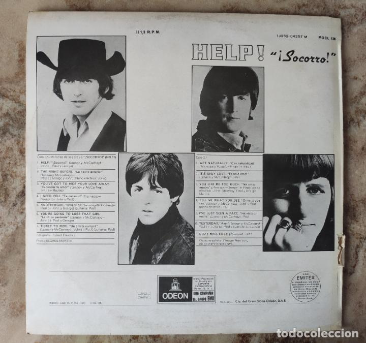 Discos de vinilo: The Beatles. LP Help (Socorro) Ode&oacute;n. A&ntilde;o1965 - Foto 3