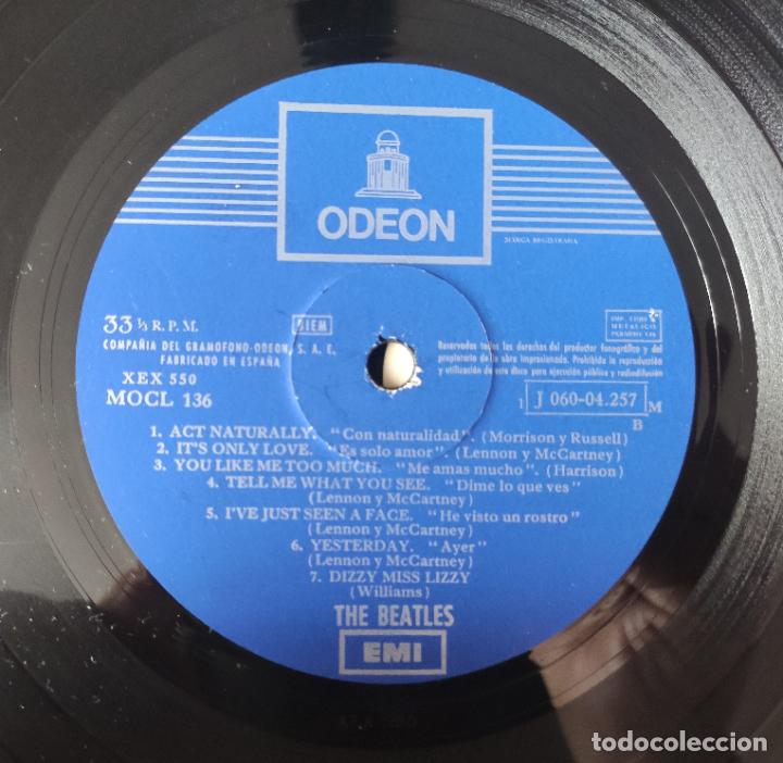 Discos de vinilo: The Beatles. LP Help (Socorro) Ode&oacute;n. A&ntilde;o1965 - Foto 4