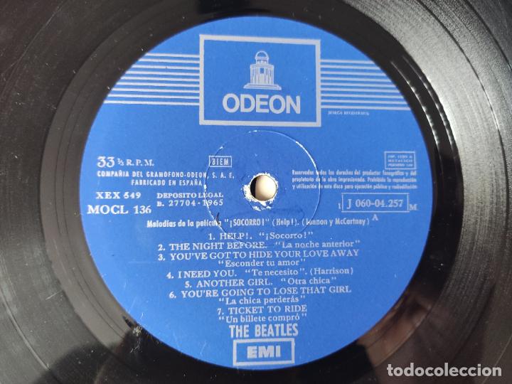 Discos de vinilo: The Beatles. LP Help (Socorro) Ode&oacute;n. A&ntilde;o1965 - Foto 5