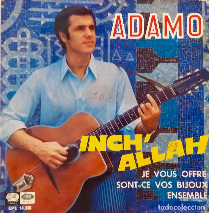 Discos de vinilo: ADAMO, INCH ALLAH + 3 TEMAS. EP ESPA&Ntilde;A - Foto 1