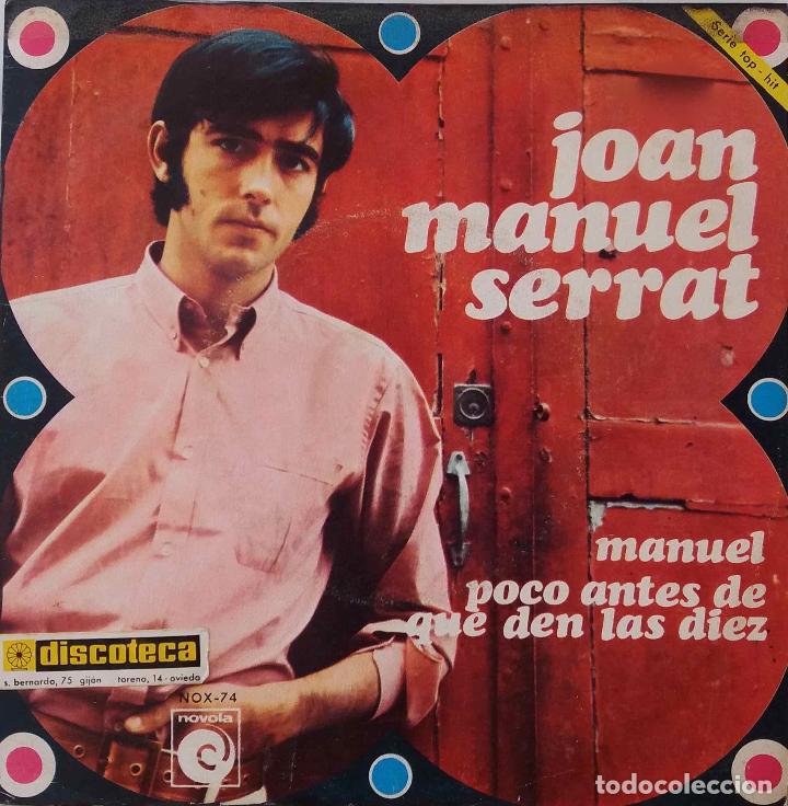 Discos de vinilo: JOAN MANUEL SERRAT, MANUEL. SINGLE ESPA&Ntilde;A - Foto 1