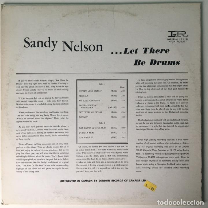 Discos de vinilo: Sandy Nelson &ndash; Let There Be Drums, Canada Imperial - Foto 2