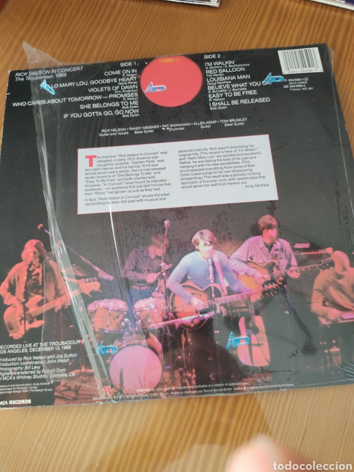 Discos de vinilo: Disco vinilo LP RICK NELSON - Foto 2