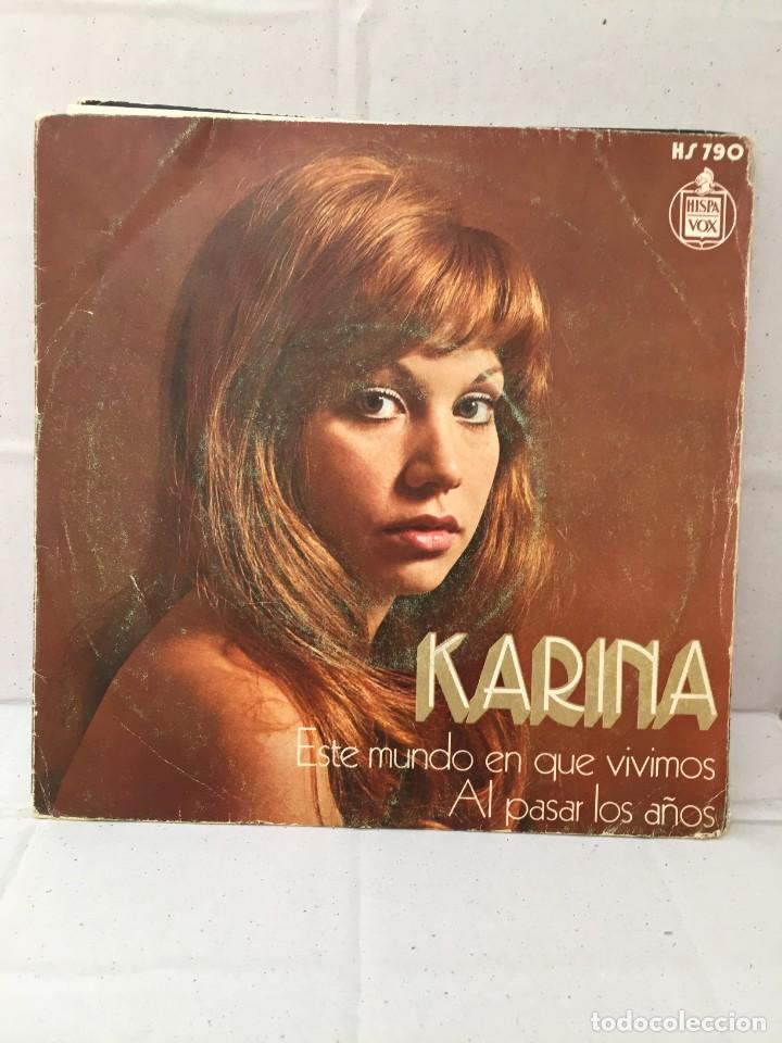 Discos de vinilo: Karina Este Mundo en que vivimos - Foto 1