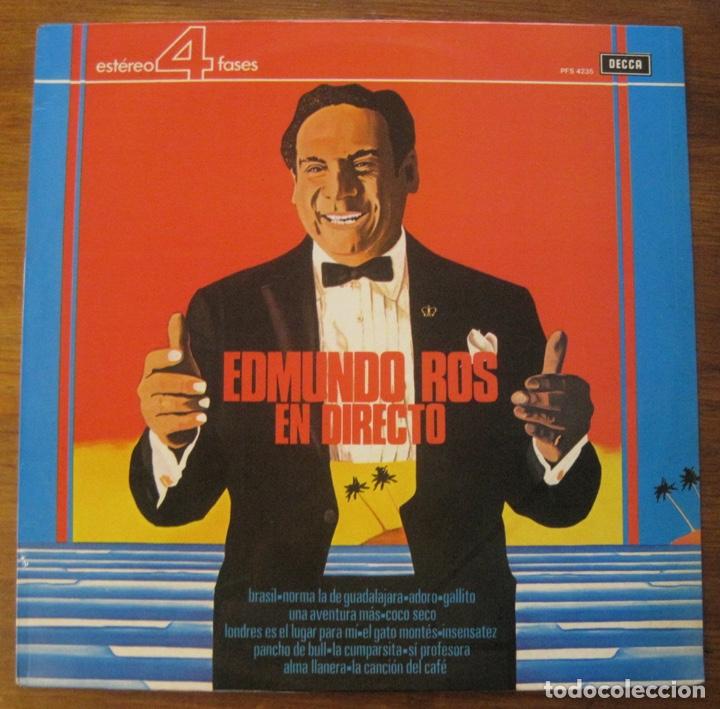 Discos de vinilo: EDMUNDO ROS en directo 1974 - Foto 1