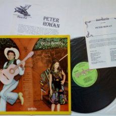 Discos de vinilo: PETER ROWAN (1ER LP) - (GUIMBARDA, 1980) EJEMPLAR PROMO - FLACO JIMÉNEZ, TEX-MEX, BLUEGRASS, COUNTRY. Lote 187531948