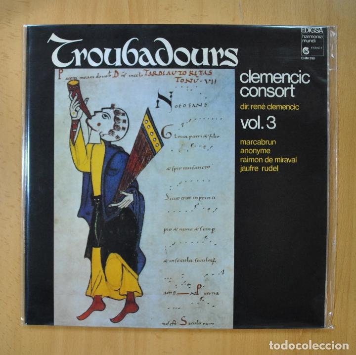 Discos de vinilo: CLEMENCIC CONSORT - TROUBADOURS VOL 3 - GATEFOLD - LP - Foto 1
