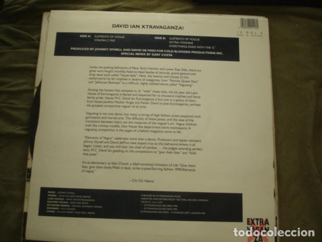 Discos de vinilo: David Ian Elements Of Vogue - Foto 2