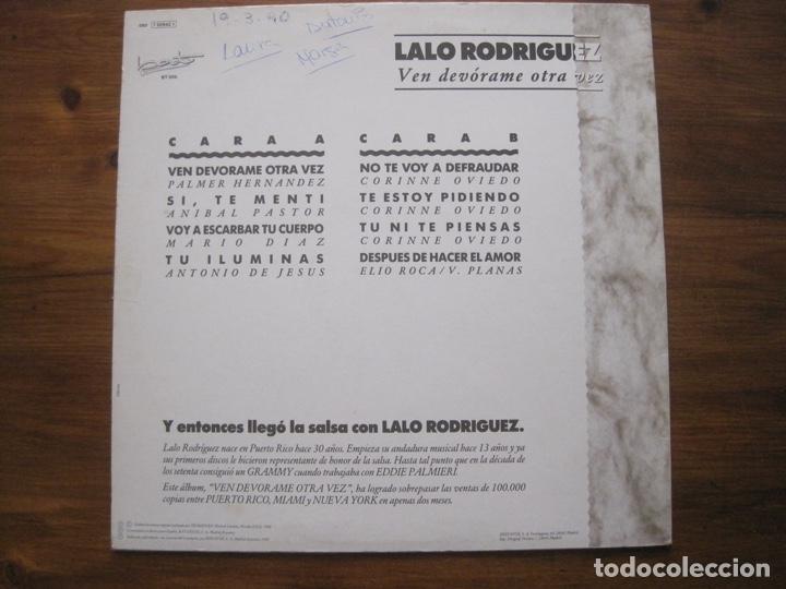 Discos de vinilo: Lalo Rodriguez Ven dev&oacute;rame otra vez - Foto 2