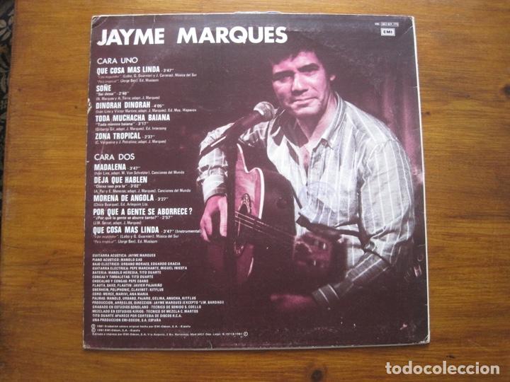 Discos de vinilo: Jayme Marques &iexcl;Qu&eacute; Cosa M&aacute;s Linda! - Foto 3