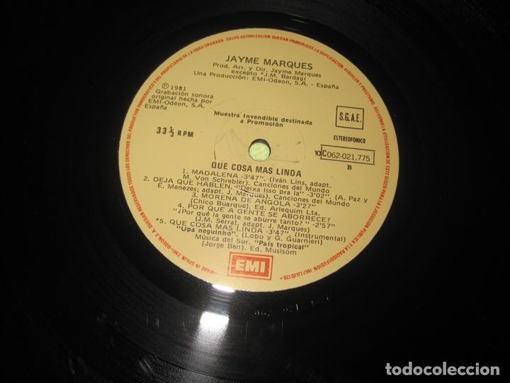 Discos de vinilo: Jayme Marques &iexcl;Qu&eacute; Cosa M&aacute;s Linda! - Foto 5