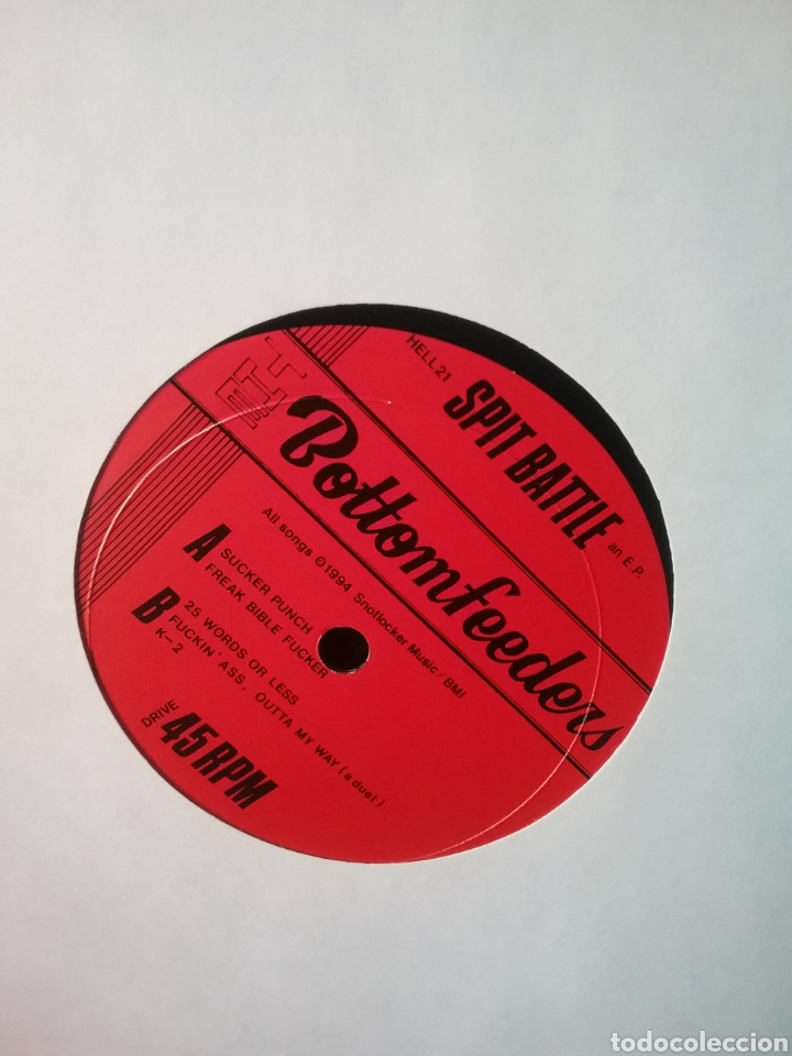 Discos de vinilo: the BOTTOM FEEDERS 10&rdquo; 1994 Hell Yeah Records C.A. Nuevo - Foto 4