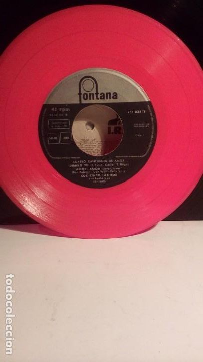 Discos de vinilo: LOS CINCO LATINOS - VINILO ROSA . - Foto 1