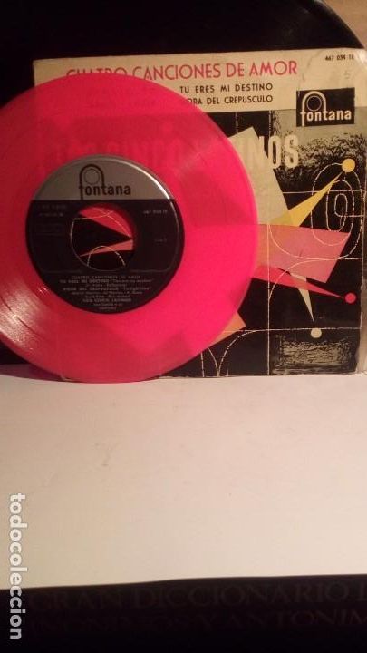 Discos de vinilo: LOS CINCO LATINOS - VINILO ROSA . - Foto 2
