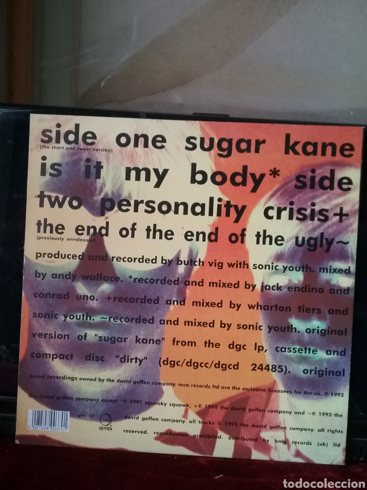 Discos de vinilo: SONIC YOTH 10&rdquo; 1993 Edicion limitada .Original Geffen - Foto 2