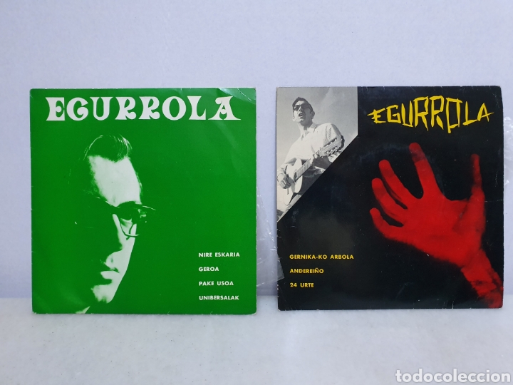 Discos de vinil: EGURROLA. 2 SINGLES A&Ntilde;OS 60. CINSA.