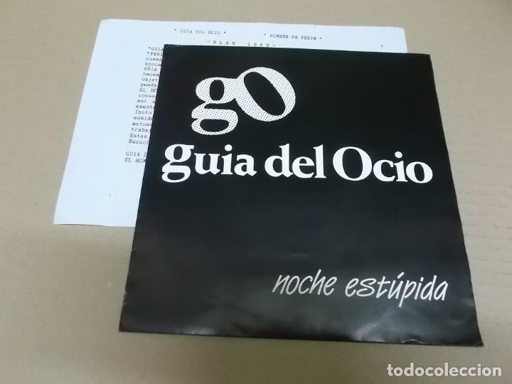 Disques de vinyle: GUIA DEL OCIO (SN) NOCHE ESTUPIDA A&Ntilde;O 1987 &ndash; HOJA PROMOCIONAL