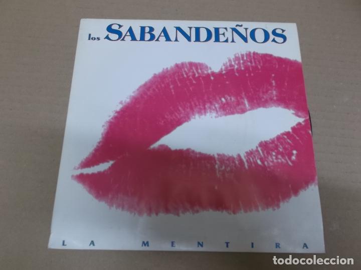 Discos de vinilo: LOS SABANDE&Ntilde;OS (SINGLE) LA MENTIRA A&Ntilde;O 1991 - Foto 1