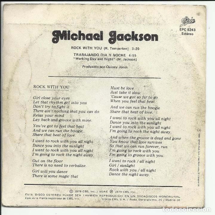 Discos de vinilo: MCHAEL JACKSON.- Rock with me 1993 Epic - Foto 2