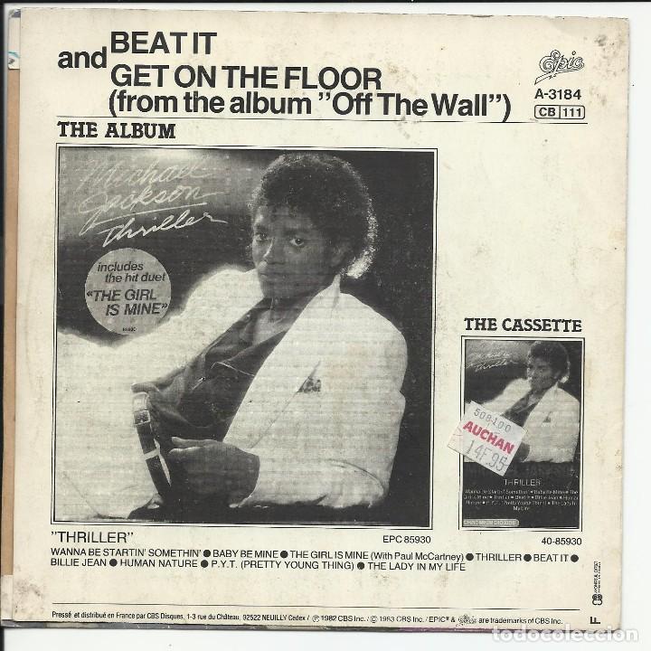 Discos de vinilo: MICHAEL JACKSON.- Beat it SG Francia EPIC 1983 - Foto 2