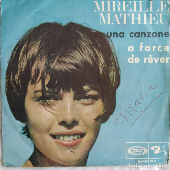 Discos de vinilo: Mireille Mathieu - Una Canzone (7&rdquo;) (Sonoplay) SN 20.129 (D:VG+) - Foto 1