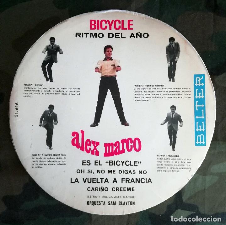 Discos de vinilo: Alex Marco &ndash; Es El Bicycle- Belter Spain 1966 - Foto 2