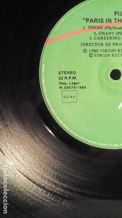 Discos de vinilo: P.I.L -.PARIS AU PRINTEMPS . - Foto 3