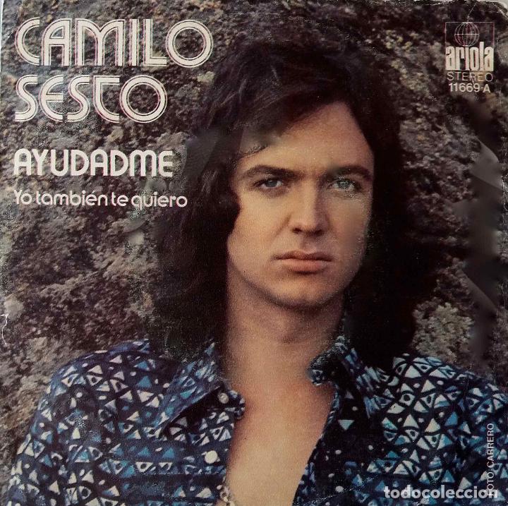Discos de vinilo: CAMILO SESTO, AYUDADME. SINGLE ESPA&Ntilde;A - Foto 1