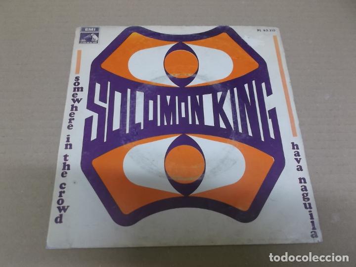 Discos de vinilo: SOLOMON KING (SINGLE) SOMEWHERE IN THE CROWD A&Ntilde;O 1968