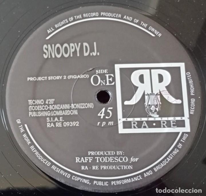 Discos de vinilo: SNOOPY D.J. **Project Story 2 (Figaro)** MAXI SINGLE VINILO 1993 - Foto 3