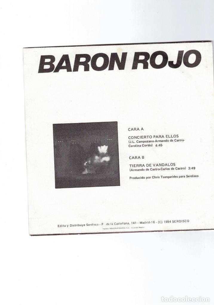 Discos de vinilo: Bar&oacute;n Rojo. Concierto para ellos - Foto 2