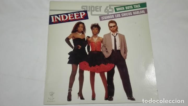 Discos de vinilo: Indeep Maxi Single When Boys Talk Marfer 1983 - Foto 1
