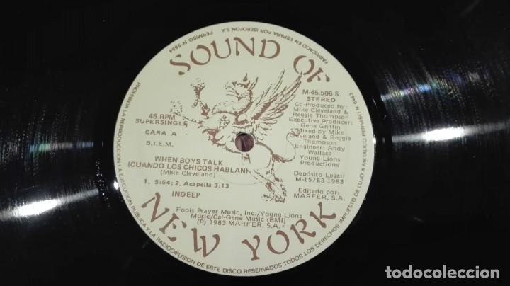 Discos de vinilo: Indeep Maxi Single When Boys Talk Marfer 1983 - Foto 5