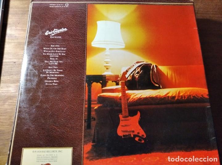Discos de vinilo: ERIC CLAPTON - Backless *************** LP Edici&oacute;n espa&ntilde;ola gatefold 1978 BUEN ESTADO - Foto 2