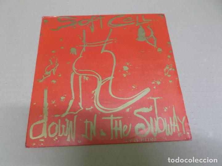 Discos de vinilo: SOFT CELL (SINGLE) DOWN IN THE SUBWAY A&Ntilde;O 1984 - Foto 1
