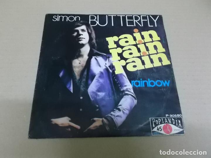 Discos de vinilo: SIMON BUTTERFLY (SINGLE) RAIN, RAIN, RAIN A&Ntilde;O 1973 - Foto 1